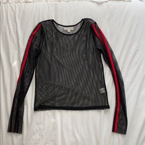 Honey Punch mesh long sleeve